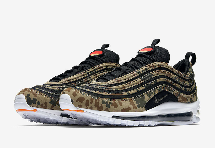 Nike Air Max 97 County Camo Germany size 7. AJ2614-204.